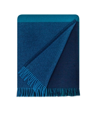 Merino vilnos pledas Deep Ocean Blue 5307
