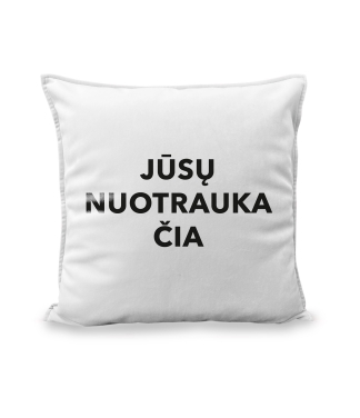 dekoratyvinė pagalvėlė su nuotrauka