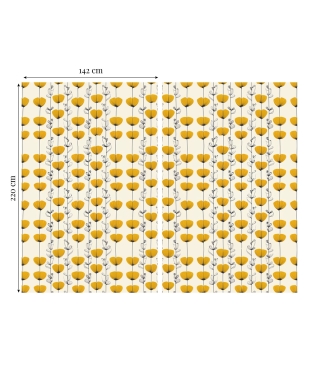 šviesios naktinės užuolaidos išmatavimai