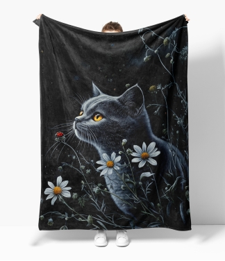 Stilingas pledas su katinu