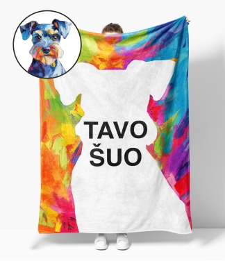Personalizuotas pledas šuns mylėtojams