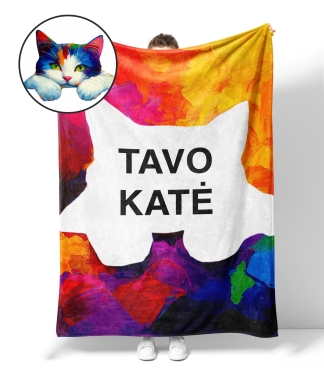 Dovanos jai personalizuotas pledas