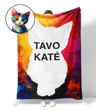 Personalizuota dovana kačių mylėtojams pledas