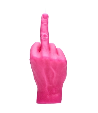 Rankų darbo žvakė F*ck You Pink