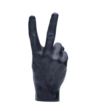 Rankų darbo žvakė Peace Black