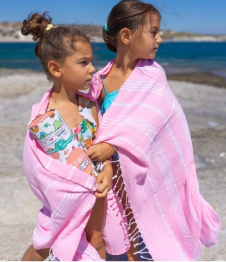 Vaikiškas paplūdimio rankšluostis Ipanema Pink