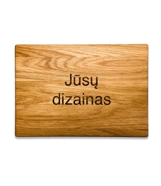 Personalizuota-ąžuolinė-pjaustymo-lentelė pagal-Jūsų-dizainą