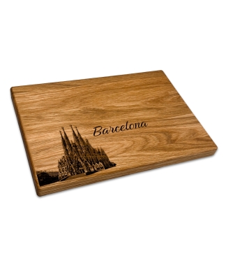 Graviruota ąžuolinė pjaustymo lentelė Barcelona