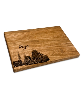 Graviruota ąžuolinė pjaustymo lentelė Riga