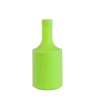 Ryškus silikoninis lemputės lizdo cokolio gaubtas lime green