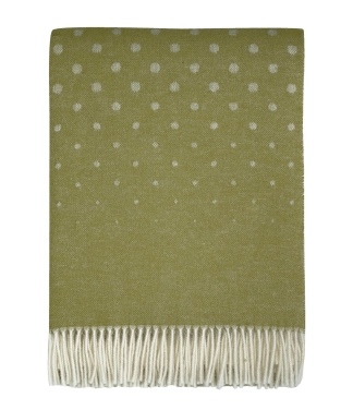 Stilingas žalias pledas alpaka vilna