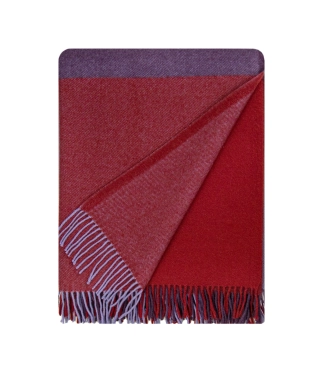 Plonas pledas iš vilnos raudonas