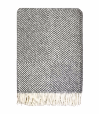 Pilkas pledas su rombais Scandimama Light Nordic Grey 0124