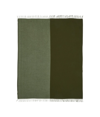 Minkštas dvispalvis pledas iš merino vilnos