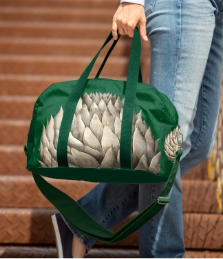 kelioninis krepšys žalios spalvos