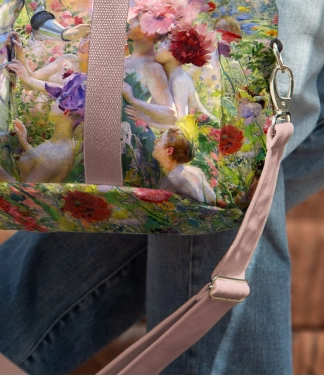 Gėlėtas kelioninis krepšys