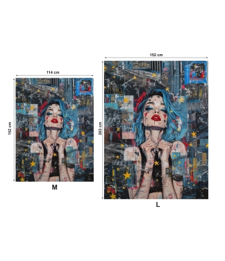 Flisiniai pledai Graffiti išmatavimai