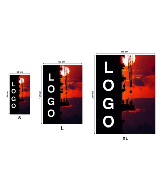 Personalizuoti rankšluosčiai su spauda Statybos