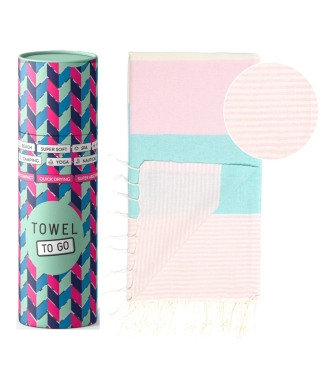 rausvas melsvas papludimio ranksluostis su kutais