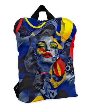 Kuprinė moterims, juodas ir įvairiaspalvis