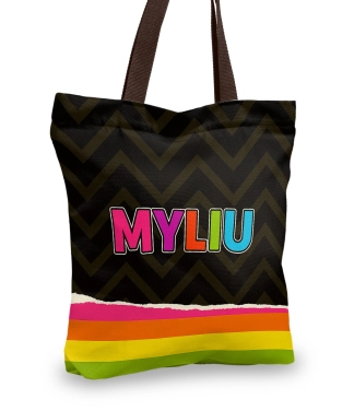 pirkinių krepšys su užrašu Myliu