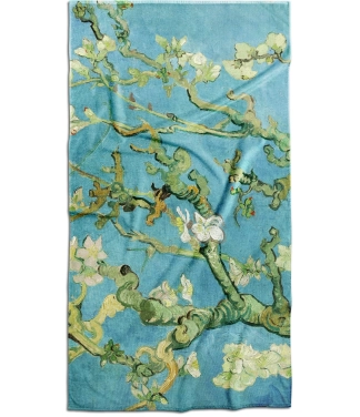 Vonios rankšluostis su Van Gogh Almond Blossom motyvu