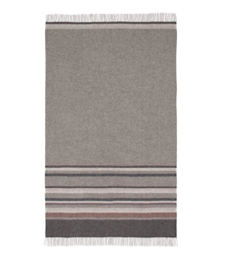 Skandinaviško stiliaus pilkų tonų vilnonis pledas Scandimama Dark Grey 836