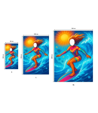 Rankšluostis su jūsų veidu, Surfer girl