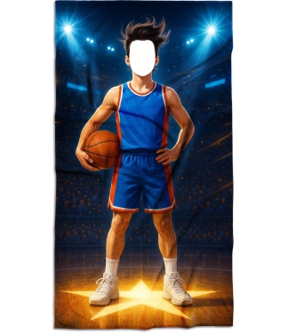 Rankšluostis su jūsų veidu, Basketball player