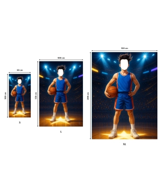 Rankšluostis su jūsų veidu, Basketball player