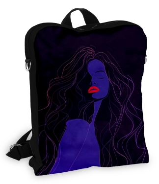 juoda stilinga kuprinė moterims