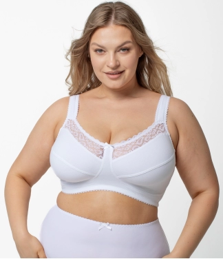 balta liemenėlė didelei krūtinei