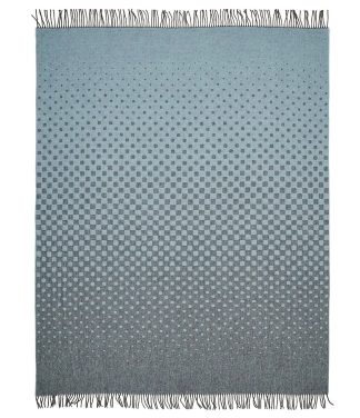 Stilingas vilnonis pledas Alpaca Light Blue 1207