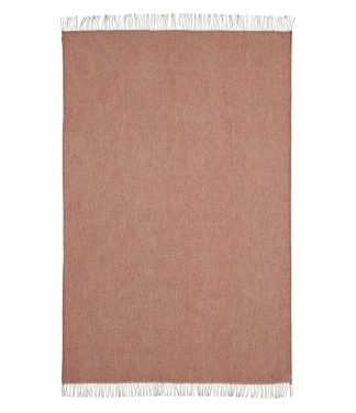 Vilnonis pledas rožinė spalva rombai