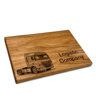 Graviruota ąžuolinė pjaustymo lentelė Sunkvežimis