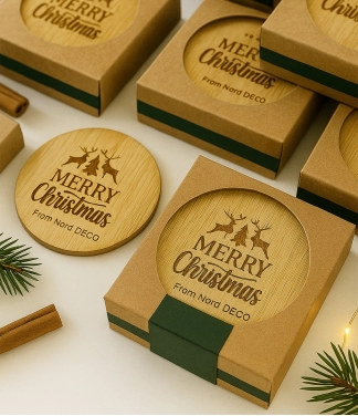 mediniai padėkliukai verslo dovanos su logo