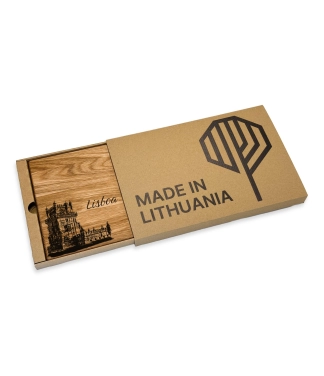 Graviruota pjaustymo lentelė ir dovanų dėžutė Lisboa