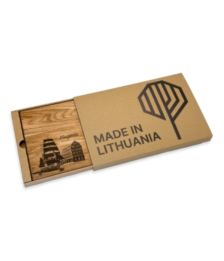 Medinė pjaustymo lentelė Klaipėda ir dovanų dėžutė