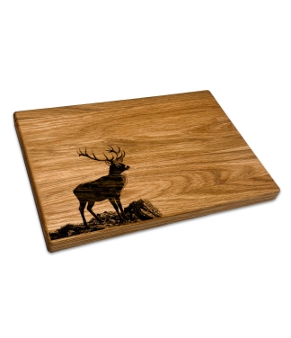 Personalizuota medinė pjaustymo lentelė Elnias