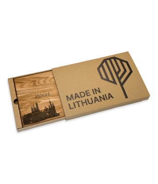 Graviruota pjaustymo lentelė Vilnius dovanų dėžutėje