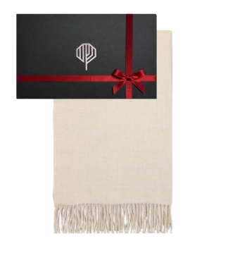 Šalikas moterims smėlio spalvos Alpakos vilna 00207