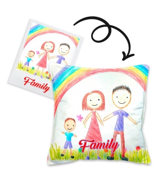 Pagalvė su spauda Family