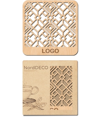 Mediniai padėkliukai Aukštaičiai su logo ir pakuotė