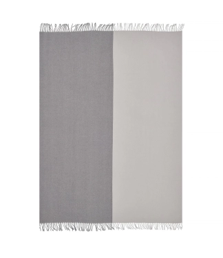 Pilkų tonų merino vilnos pledas Scandimama Slate Concrete 2212