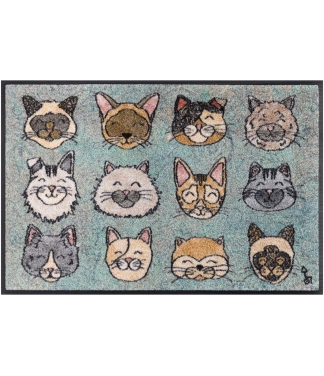 Durų kilimėlis su katinais namams Love Cats