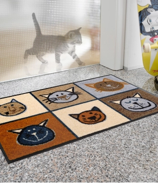 Stilingas durų kilimėlis Miau Miau