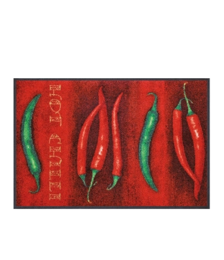 Raudonas durų kilimėlis ho chilli