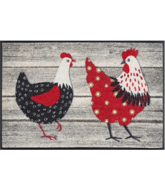 Durų kilimėlis su vištom Chicken Farm