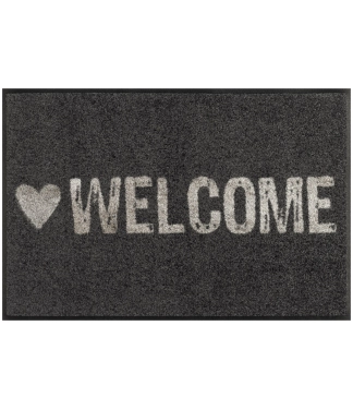 Pilkas durų kilimėlis Warmly Welcome