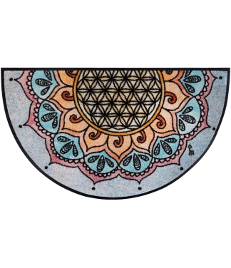 Apvalus durų kilimėlis gyvenimo gėlė Harmony Pattern